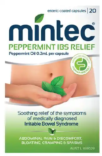 Mintec peppermint ibs relief 20 capsules
