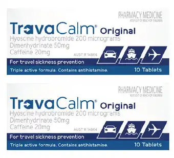Travacalm original 10 tablets