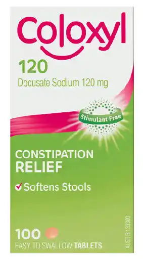 Coloxyl 120mg 100 tablets