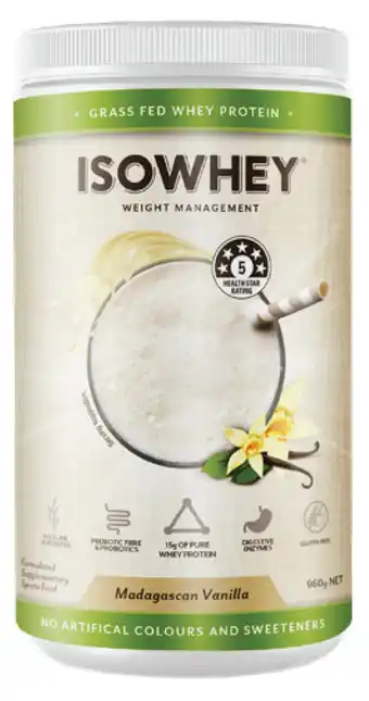 Pharmacy4Less Isowhey madagascan vanilla 960g offer