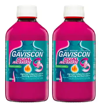 Pharmacy4Less Gaviscon dual action 600ml offer