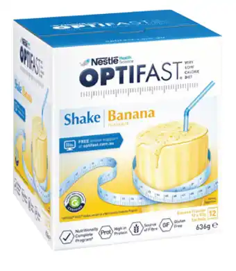 Pharmacy4Less Optifast vlcd shake banana 12x53g offer