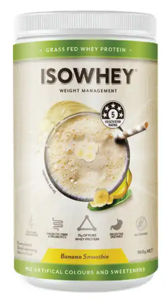 Isowhey banana smoothie 960g