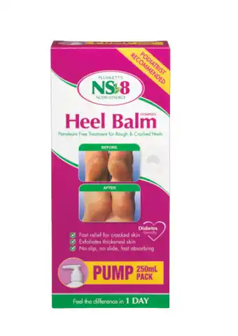 Pharmacy4Less Ns8 heel balm 250ml offer