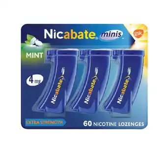 Nicabate mini lozanges 4mg 60 nicotine lozenges