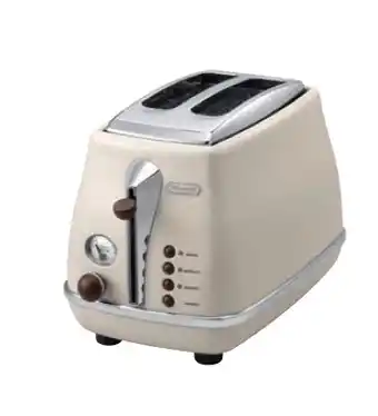 The Good Guys Delonghi icona vintage 2 slice toaster - beige offer