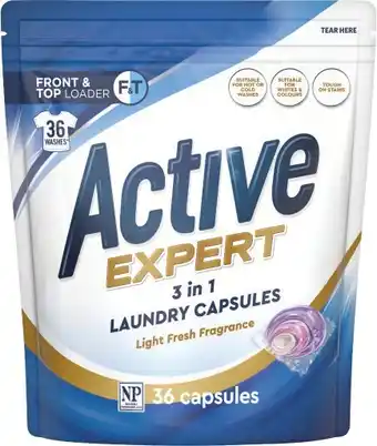 IGA Active Expert 3 in 1 Laundry Capsules 36 Pack offer