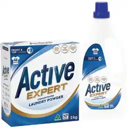 IGA Active Expert Laundry Powder 2kg or Liquid 2 Litre Selected Varieties offer