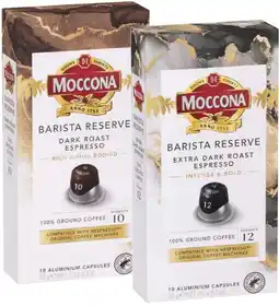 IGA Moccona Barista Reserve Coffee Capsules 10 Pack Selected Varieties offer