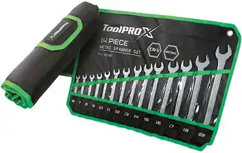 SuperCheap Auto ToolPRO-X 14 Pce Metric Spanner Set offer