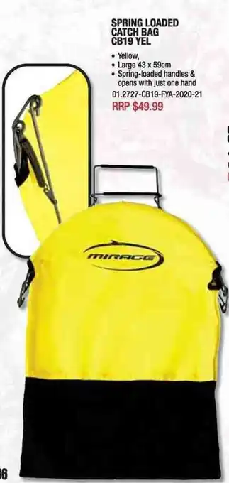 Spring Loaded Catch Bag CB19 Yel