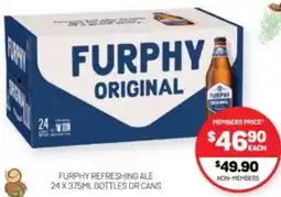 Harry Brown Furphy Refreshing Ale offer