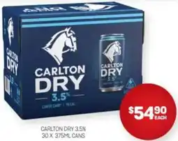 Harry Brown Carlton Dry offer