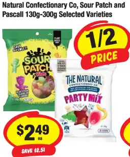 CORNETTS Natural Confectionary Co, Sour Patch and Pascall offer