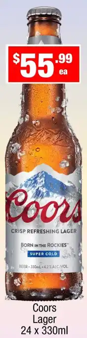 Liquor Stax Coors Lager offer