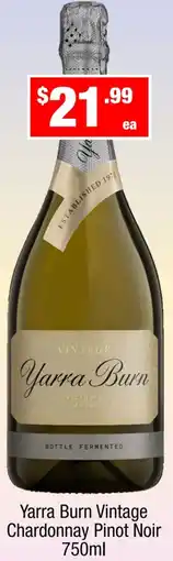 Liquor Stax Yarra Burn Vintage Chardonnay Pinot Noir offer