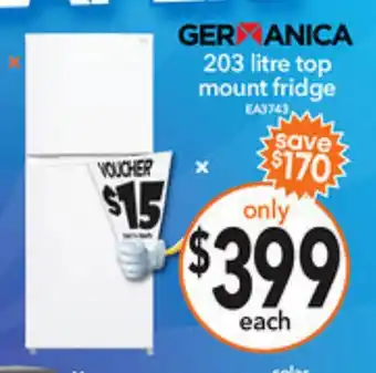 Cheap as Chips Top mount fridge offer