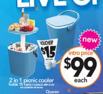 Cheap as Chips 2 in 1 picnic cooler offer