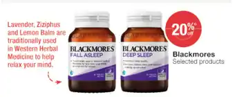 Pharmacist Advice Blackmores selected products offer