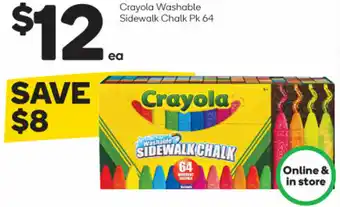 Crayola Washable Sidewalk Chalk
