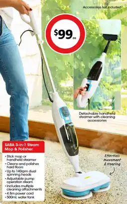 Coles 3-in-1 Steam Mop & Polisher offer