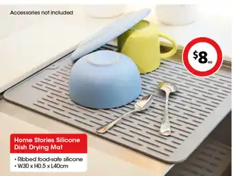 Coles Home Stories Silicone Dish Drying Mat offer