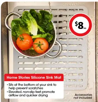 Coles Home Stories Silicone Sink Mat offer