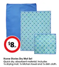 Coles Home Stories Dry Mat Set offer