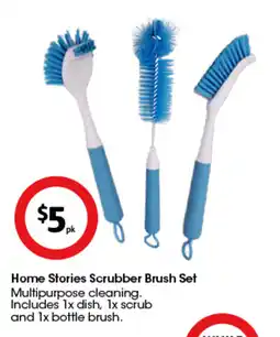 Coles Home Stories Scrubber Brush Set offer