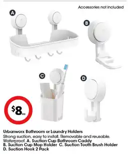 Coles Urbanworx Bathroom or Laundry Holders offer