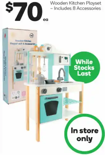 Woolworths Wooden Kitchen Playset offer