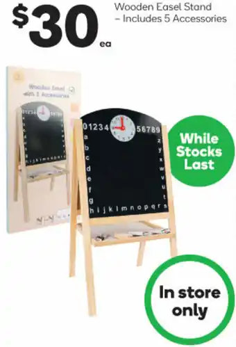 Woolworths Wooden Easel Stand offer
