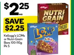 Woolworths lcms or nutri-grain bars offer