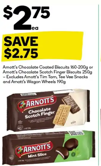 Woolworths Chocolate Coated Biscuits  or Chocolate Scotch Finger Biscuits offer