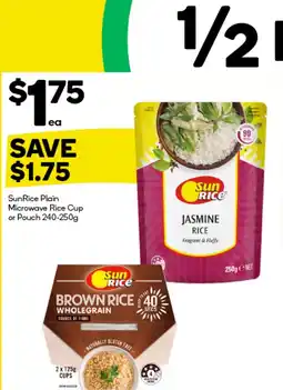 Woolworths Microwave rice cup or pouch offer