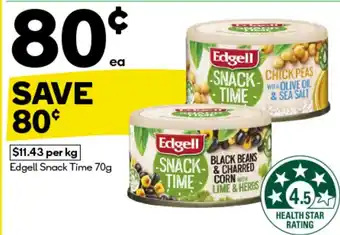 Woolworths Edgell snack time offer