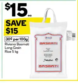 Woolworths Riviana basmati long grain rice offer