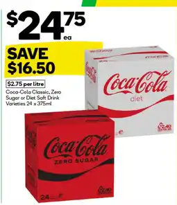 Woolworths Coca-Cola Classic, Zero Sugar or Diet offer