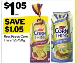 Woolworths Real foods corn thins offer