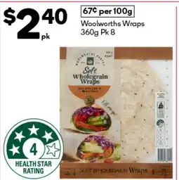 Woolworths Woolworths wraps offer