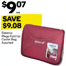 Woolworths Sistema Mega Fold Up Cooler Bag offer