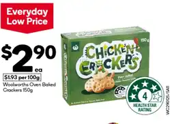 Woolworths Woolworths Oven Baked Crackers offer