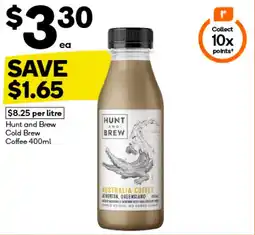 Woolworths Hunt and Brew Cold Brew Coffee offer