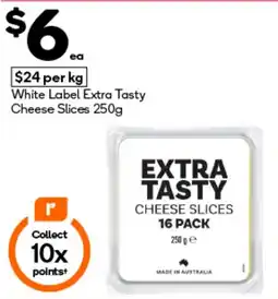 Woolworths White Label Extra Tasty Cheese Slices offer