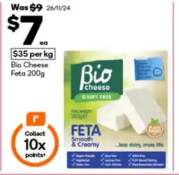 Woolworths Bio cheese feta offer