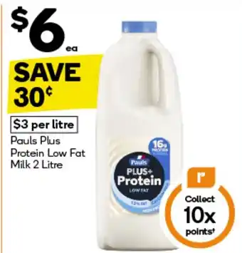 Woolworths Protein low fat milk offer