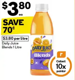 Woolworths Daily juice blends offer