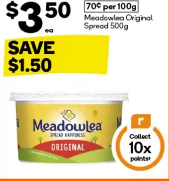 Woolworths Meadowlea original spread offer