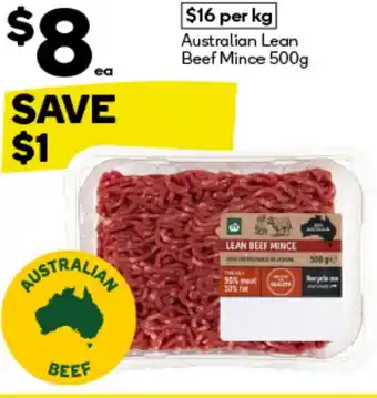 Woolworths Australian Lean Beef Mince offer