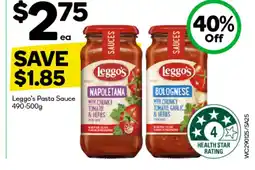 Woolworths Leggo's Pasta Sauce offer